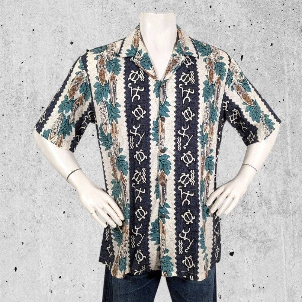 Pacific Legend Hawaiian Shirt Size XL Made in the USA Hawaii Tiki Floral